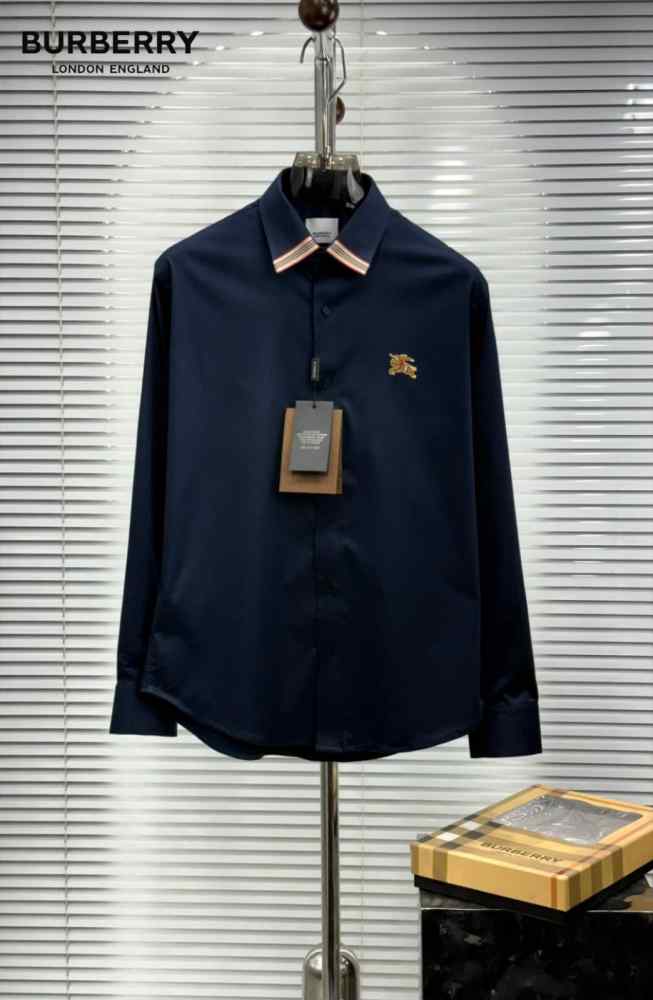 Burberry Navy Blue Premium Quality Shirt