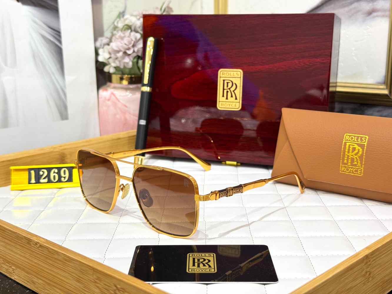 Rolls Royce Brown Luxury Sunglasses