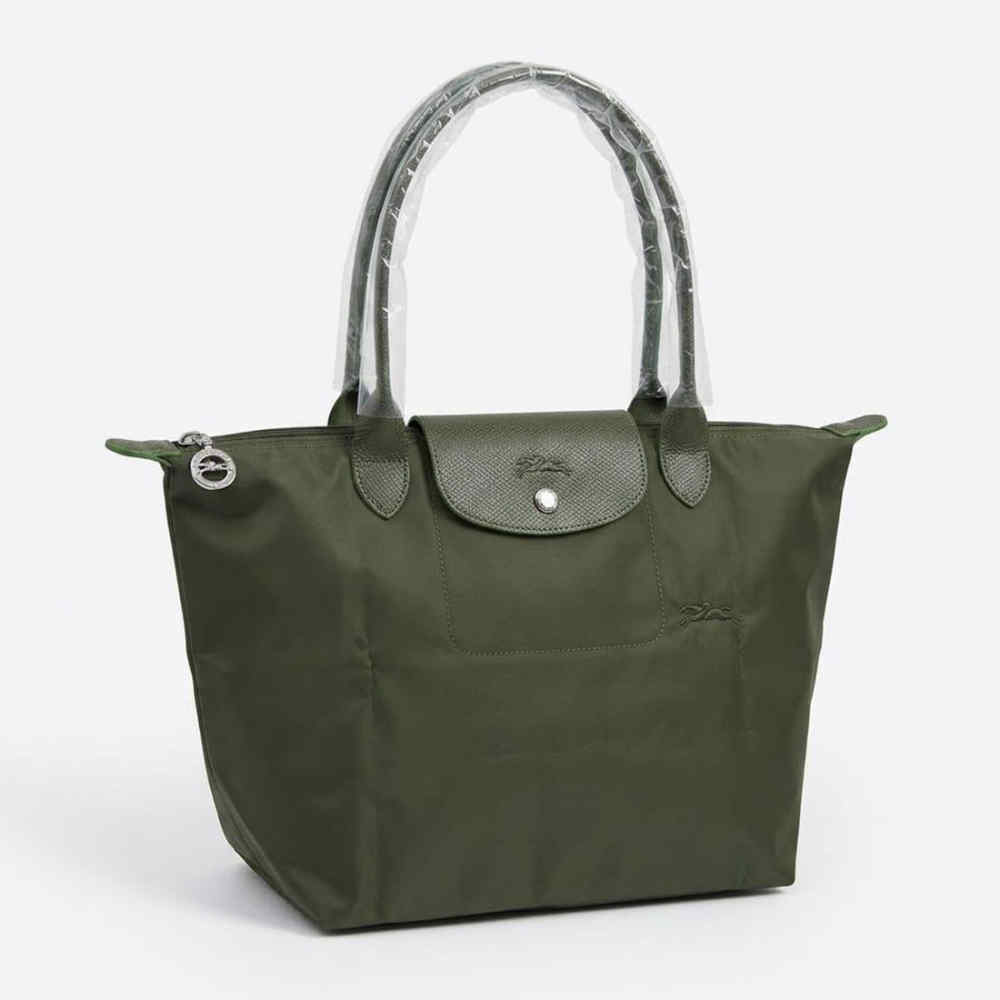 Longchamp Le Pliage Dark Green Tote Bag
