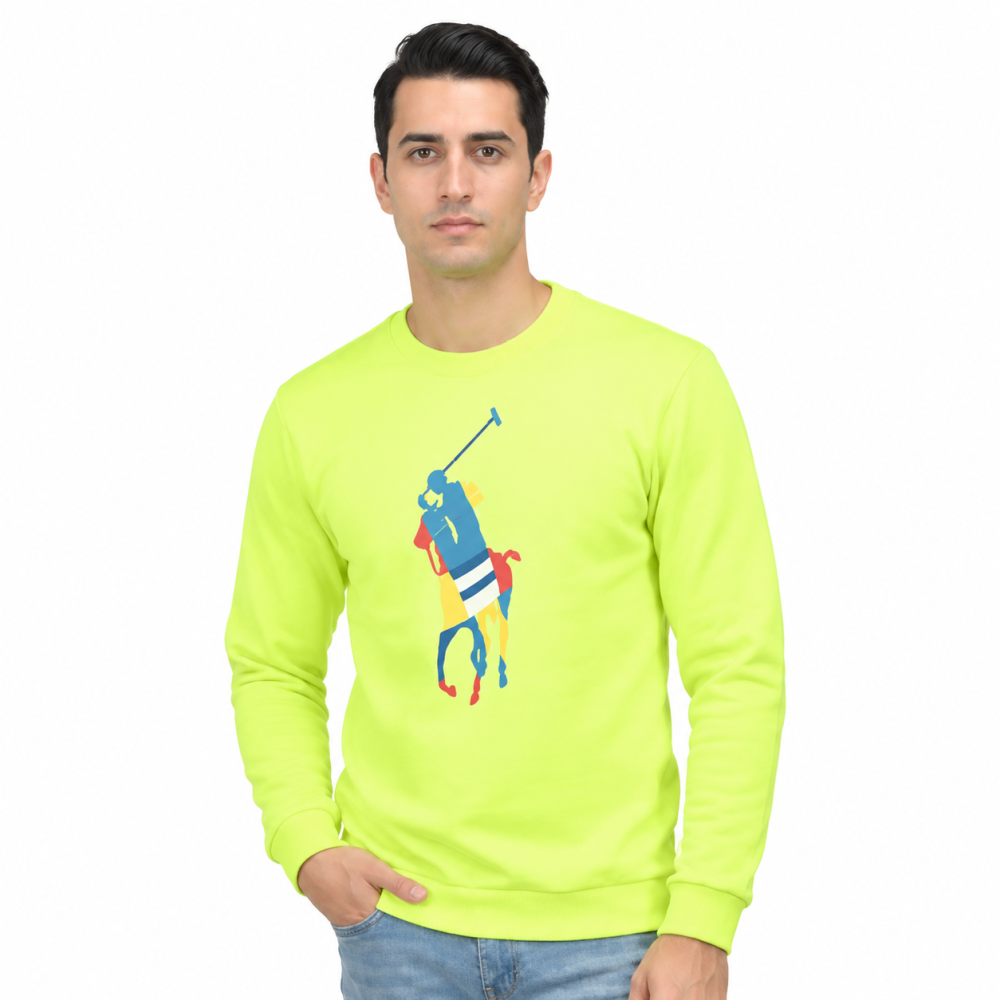 Ralph Lauren Neon Green Premium Quality Sweatshirt
