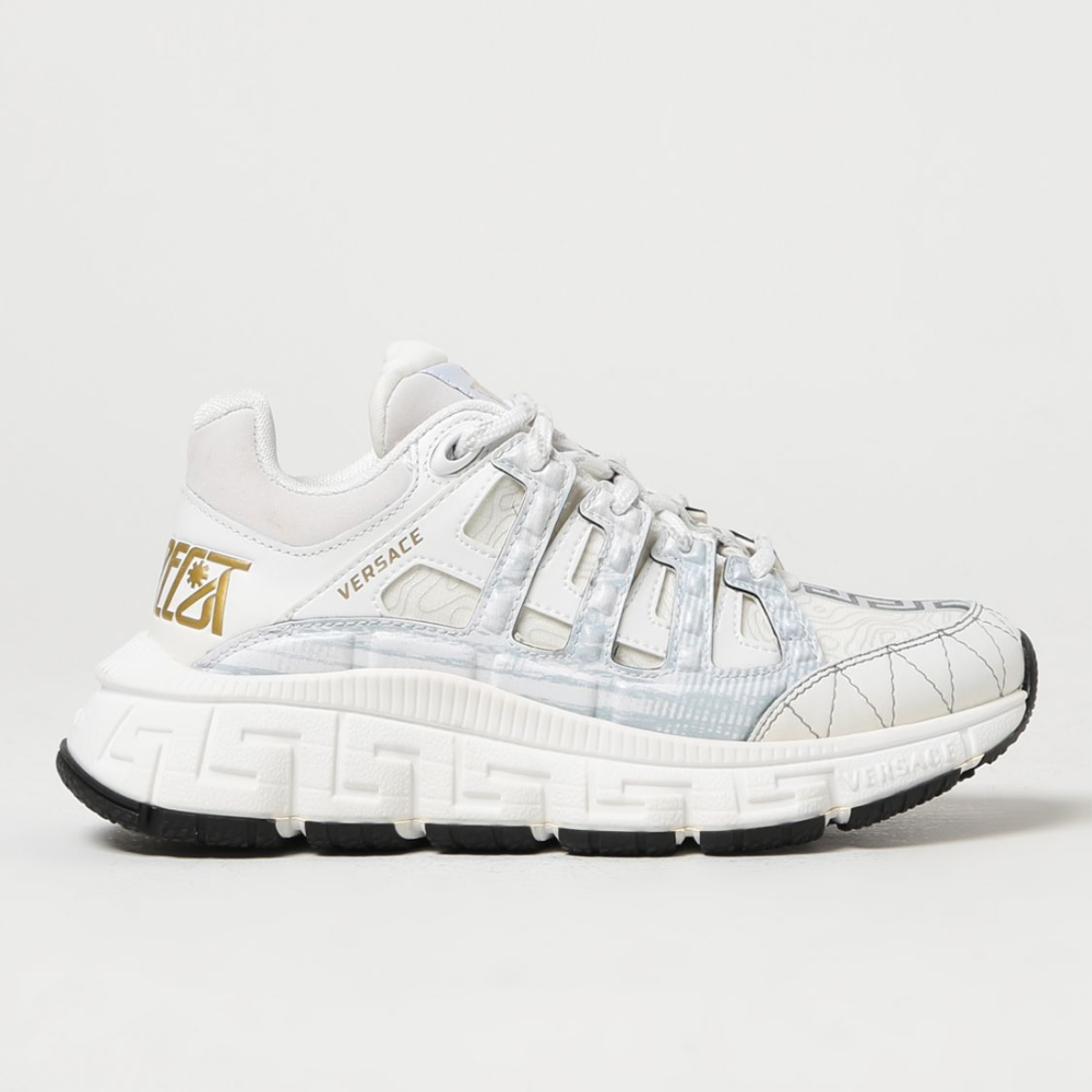 Versace White Trigreca Sneakers