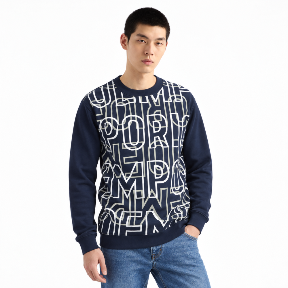 Emporio Armani Navy Blue Premium Quality Sweatshirt