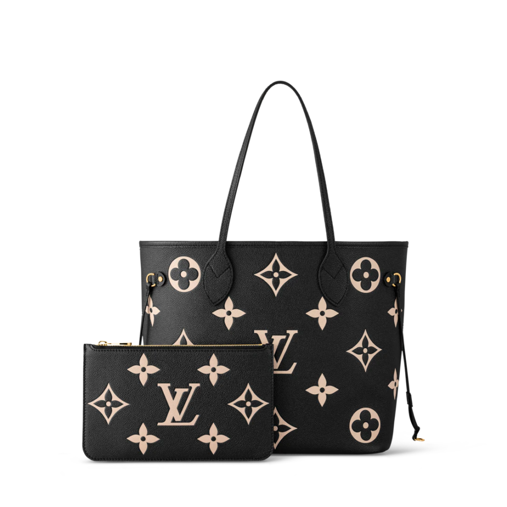 Louis Vuitton Neverfull MM Black Tote Bag