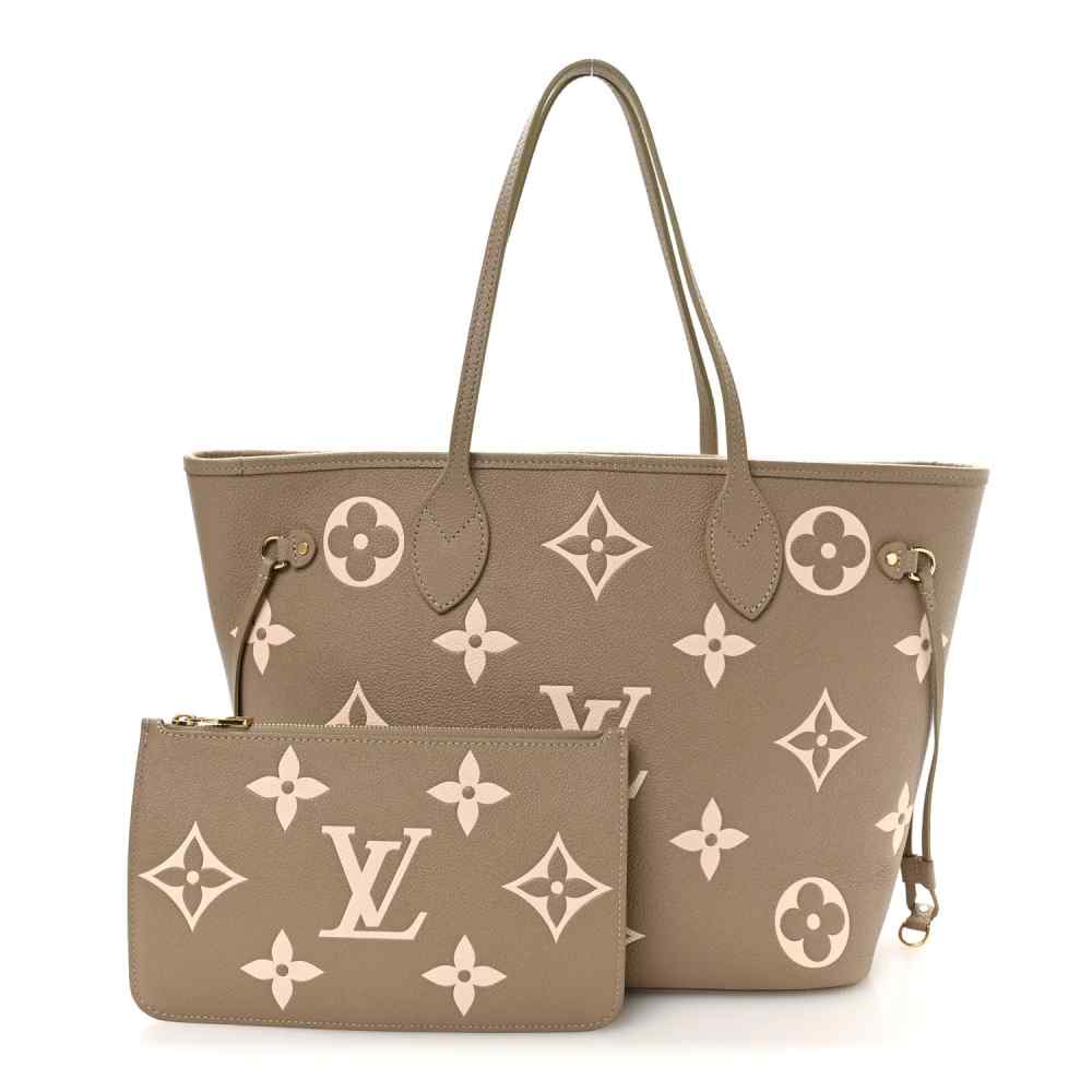 Louis Vuitton Neverfull MM Grey Tote Bag