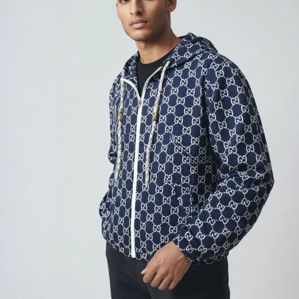 Gucci GG Ripstop Fabric Zip Jacket