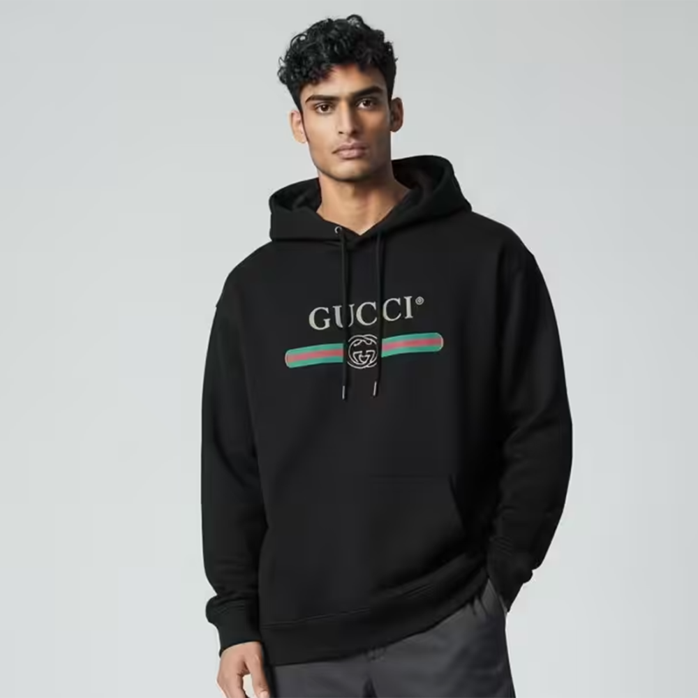Gucci Vintage Logo Black Hoodie