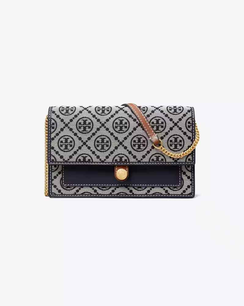 Tory Burch Signature Jacquard Black Sling Bag