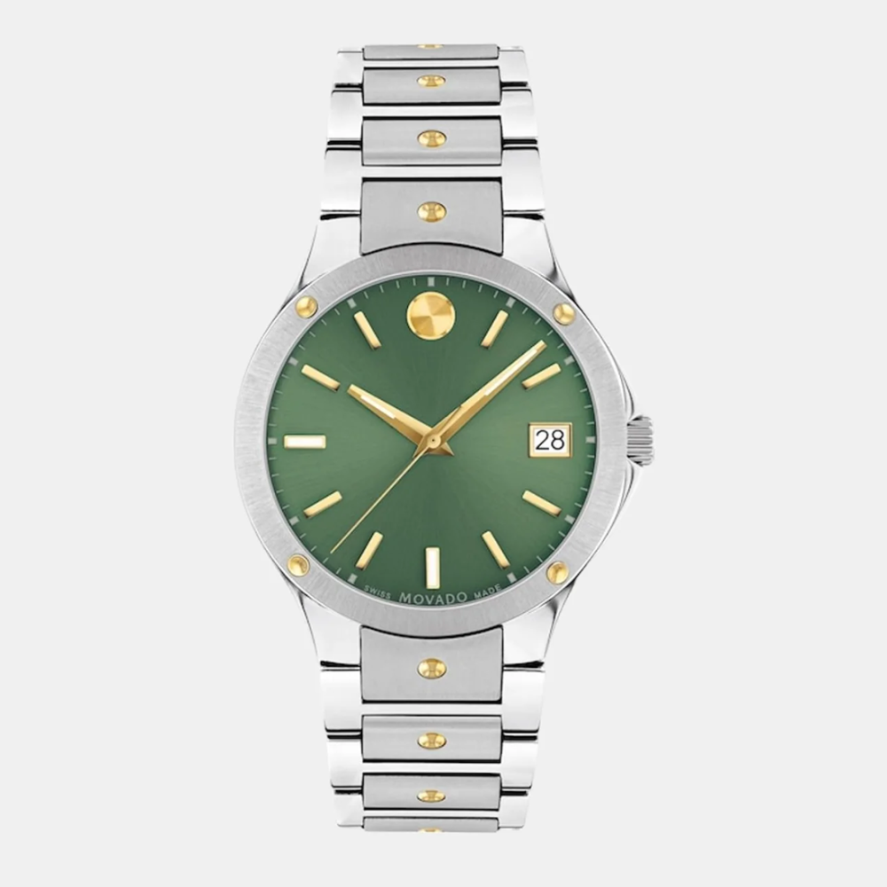 Movado Sports Edition Two-Tone Green Dial Women's Watch 0607635