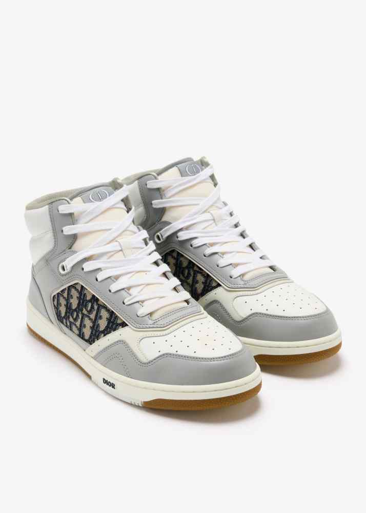 Dior B27 High-Top Grey Sneakers
