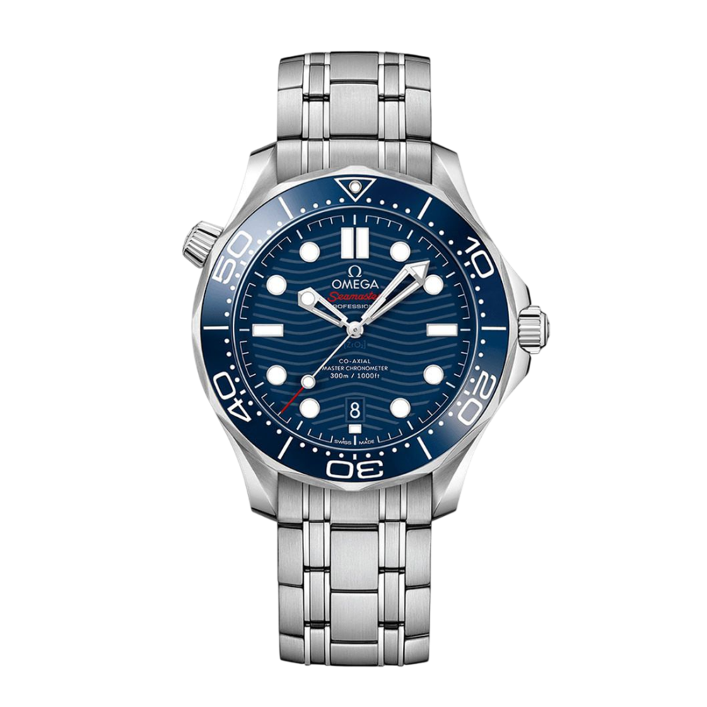 Omega Seamaster Diver 300M Co-Axial Master Chronometer 42mm Blue Dial Watch 210.30.42.20.03.001