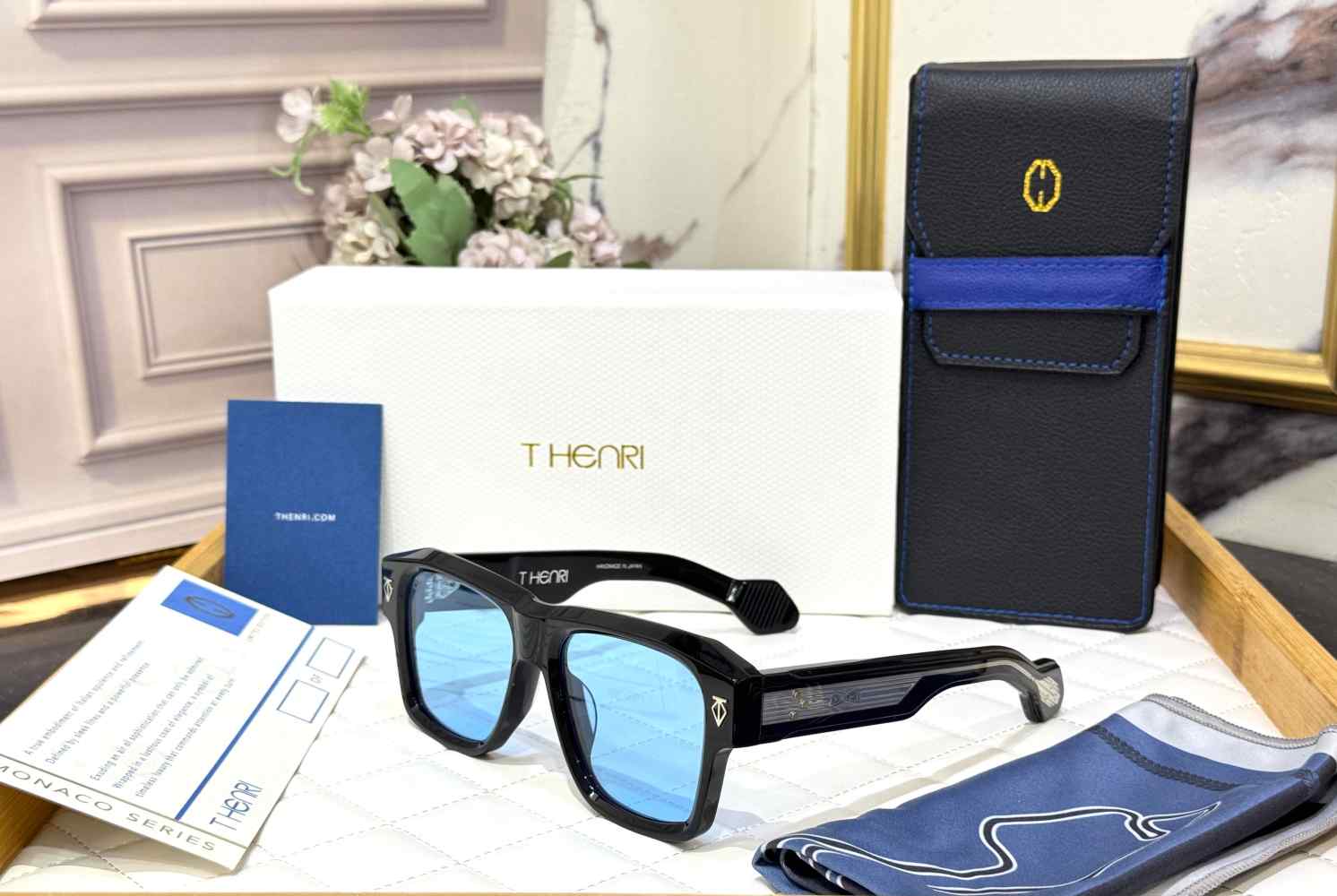 T Henri Blue Luxury Sunglasses