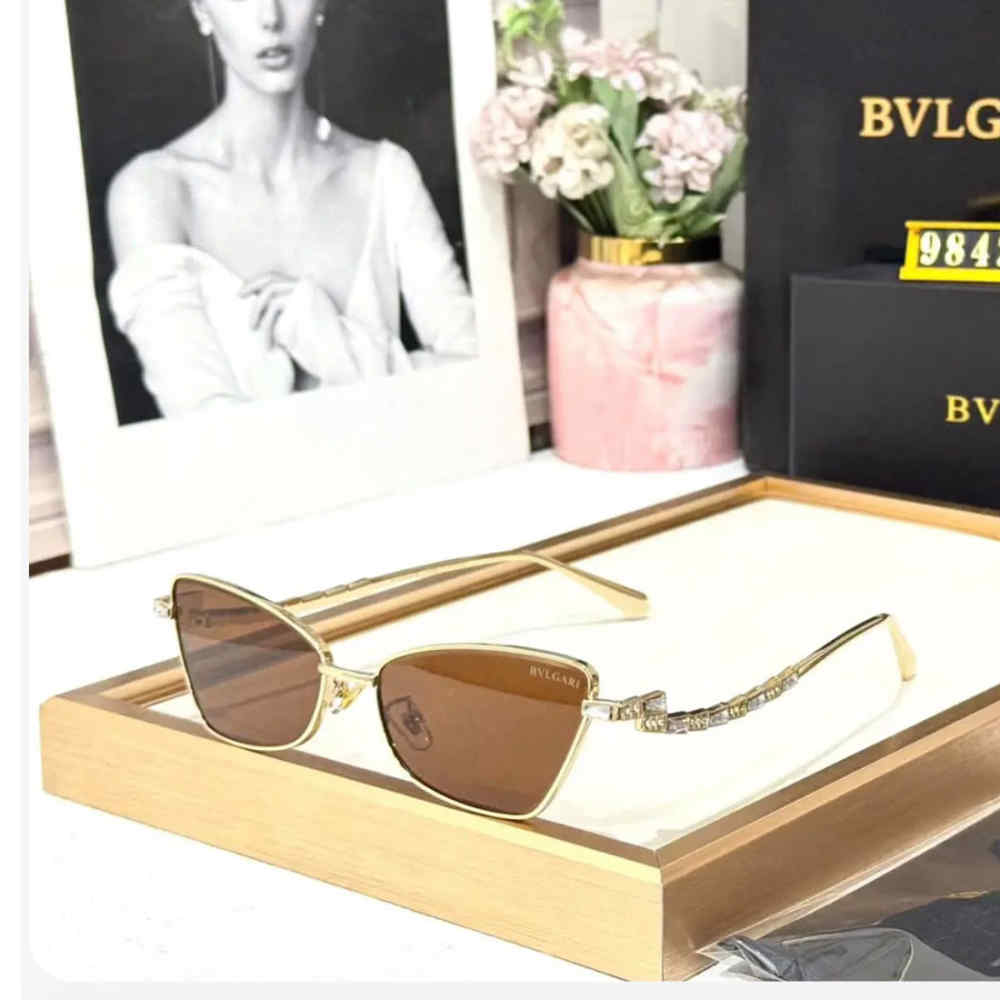 Bvlgari Brown Luxury Sunglasses
