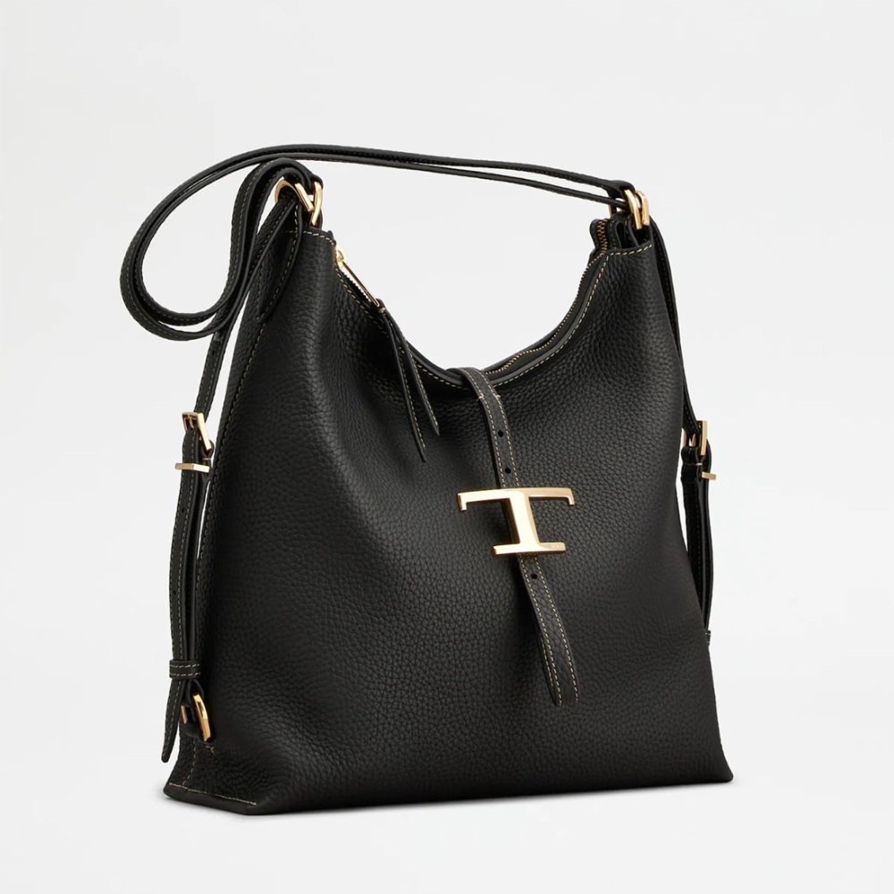 Tod's Timeless Black Leather Shoulder Bag