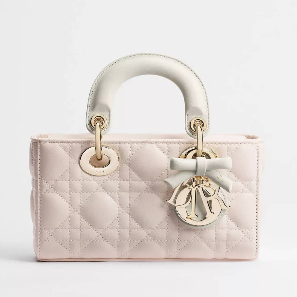 Dior Lady D Joy White/Pink Handbag