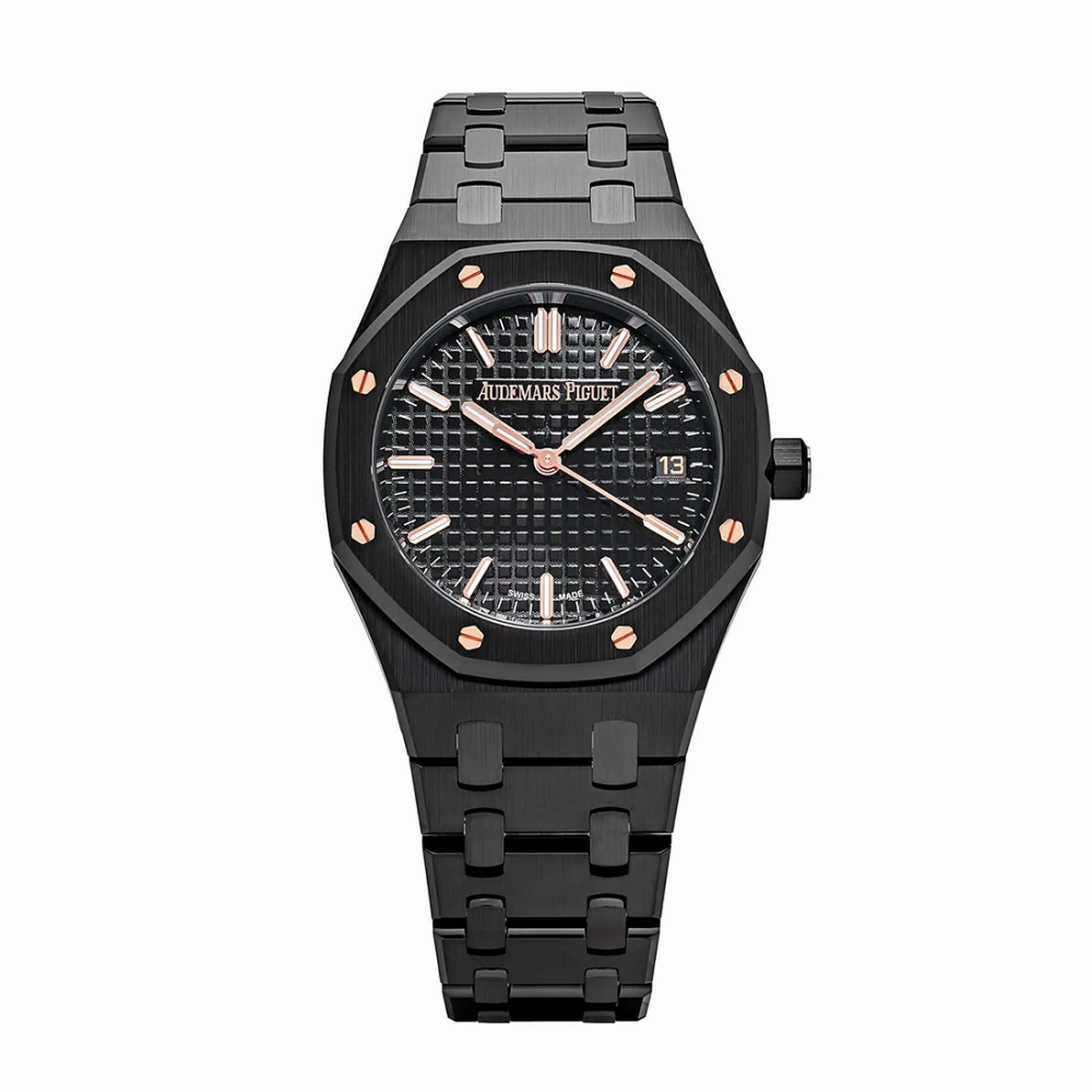 Audemars Piguet Royal Oak Selfwinding Black Ceramic Dial Watch 77350CE.OO.1266CE.01