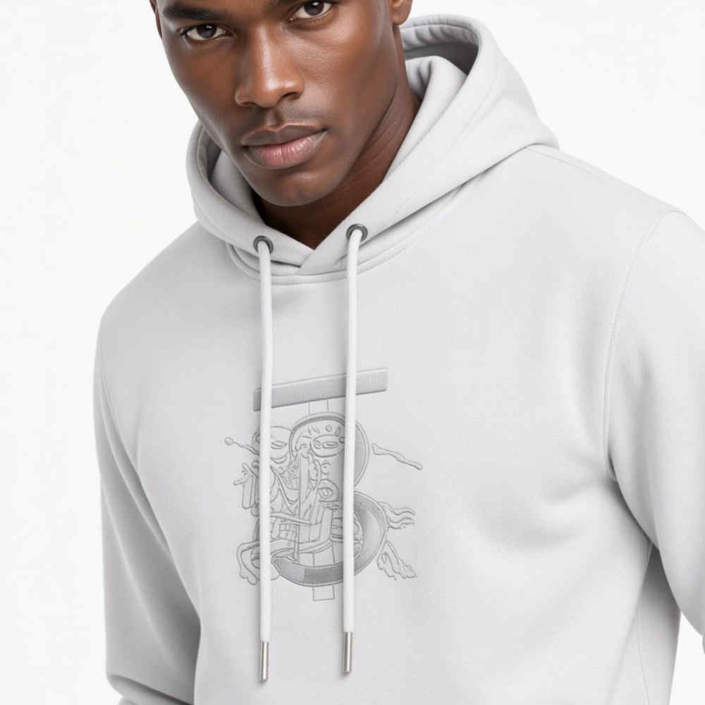 Burberry Embroidered Equestrian Knight Device Hoodie