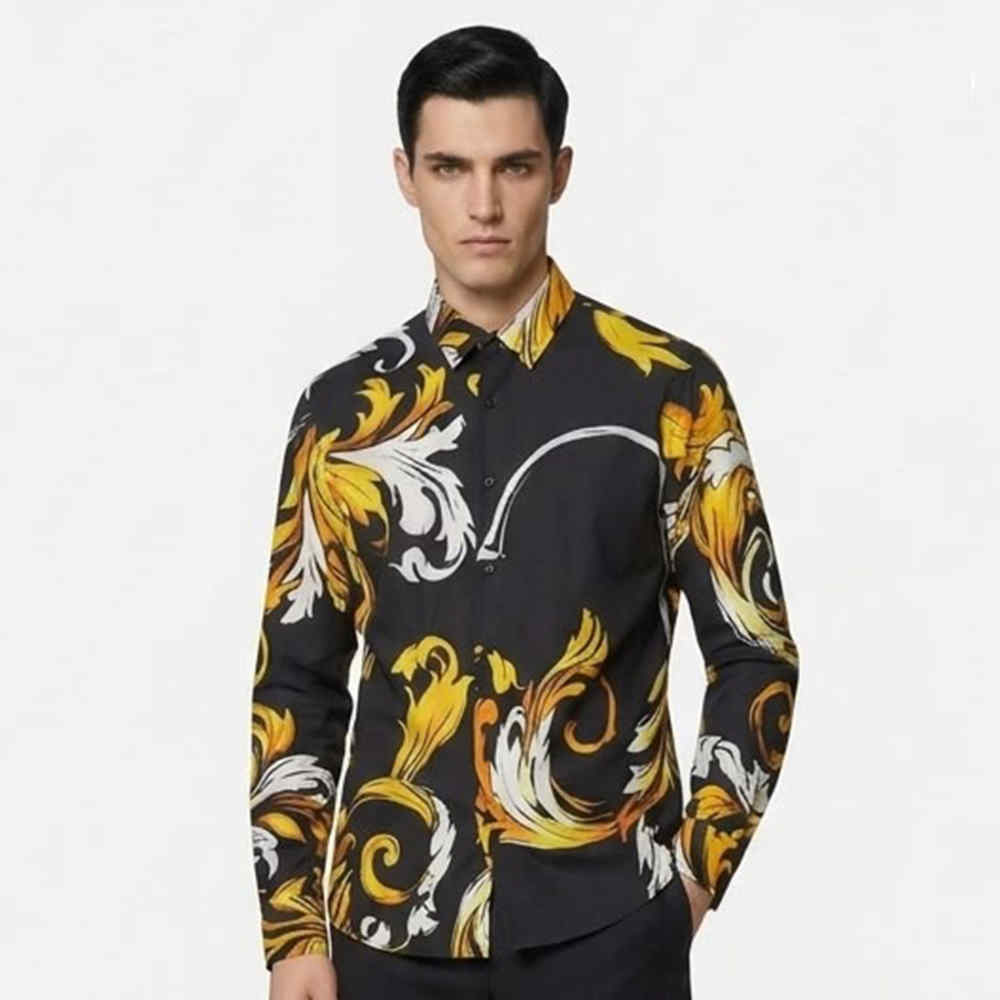 Versace Black Premium Cotton Shirt