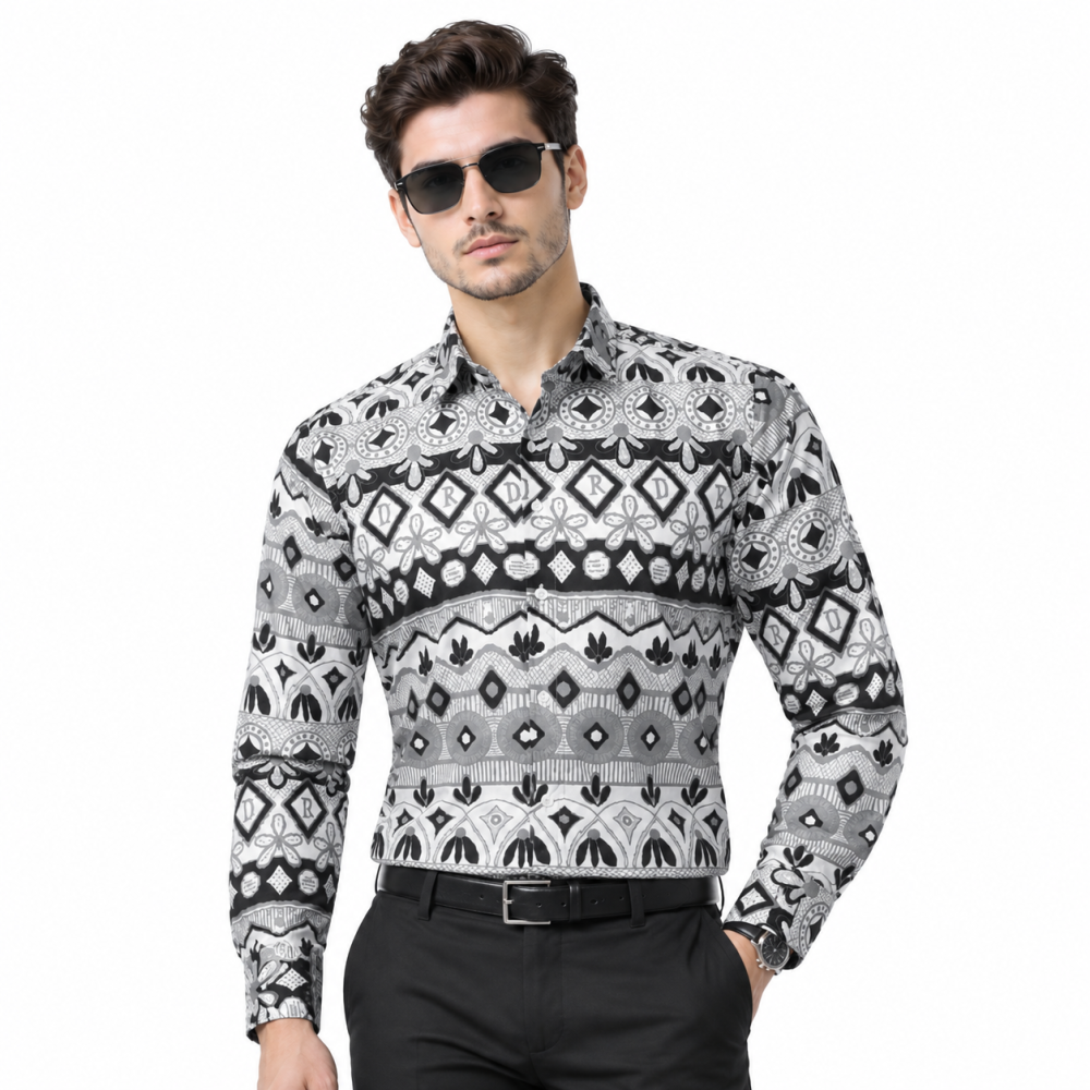Christian Dior Printed Premium Cotton Shirt