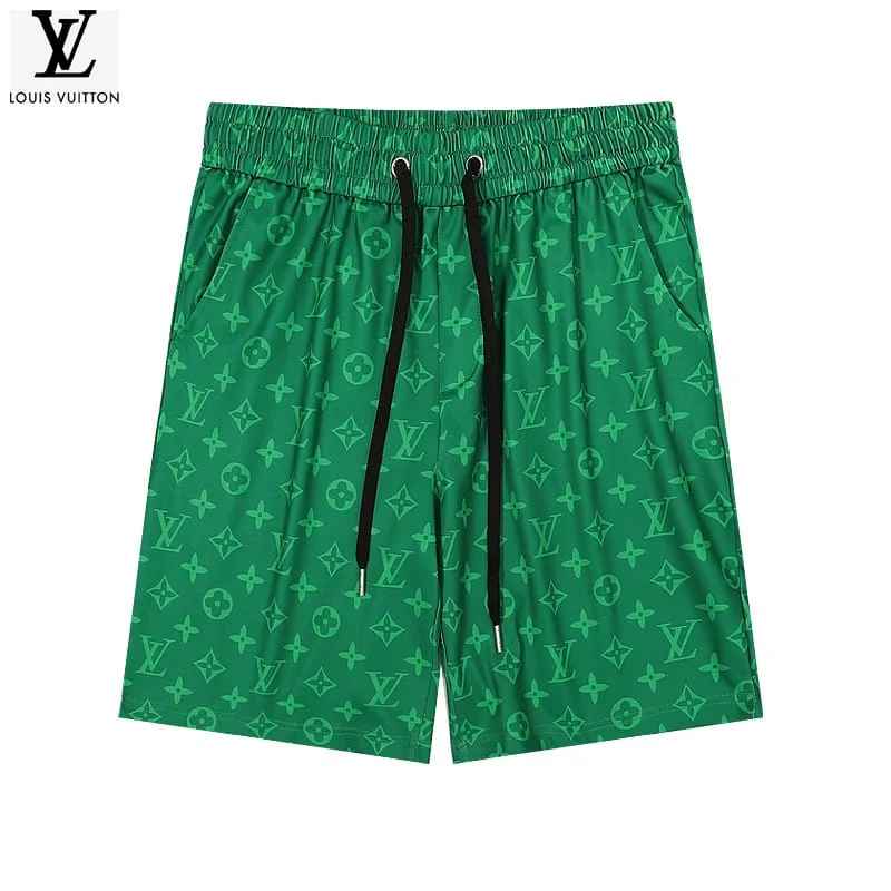 Louis Vuitton Green Premium Mens Shirt & Shorts Combo-thumb-6