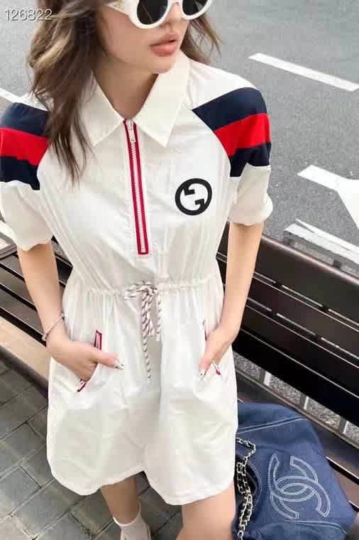 Gucci White Premium Quality Dress-thumb-1