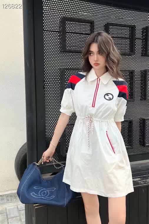 Gucci White Premium Quality Dress-thumb-0