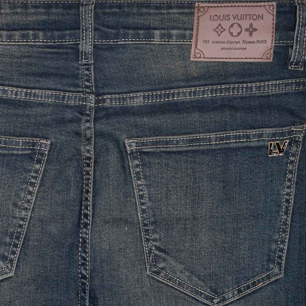 Louis Vuitton Light Blue Premium Quality Jeans-thumb-3
