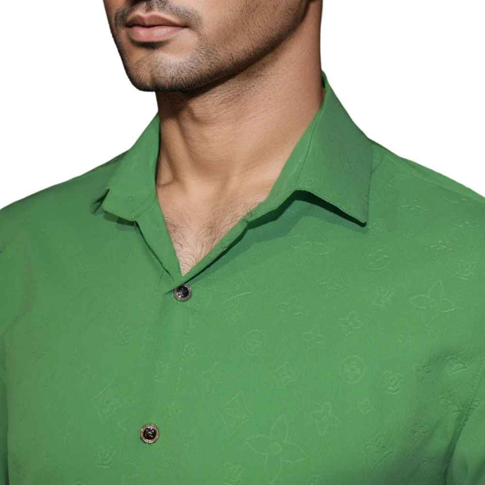 Louis Vuitton Lime Green Premium Quality Shirt-thumb-2