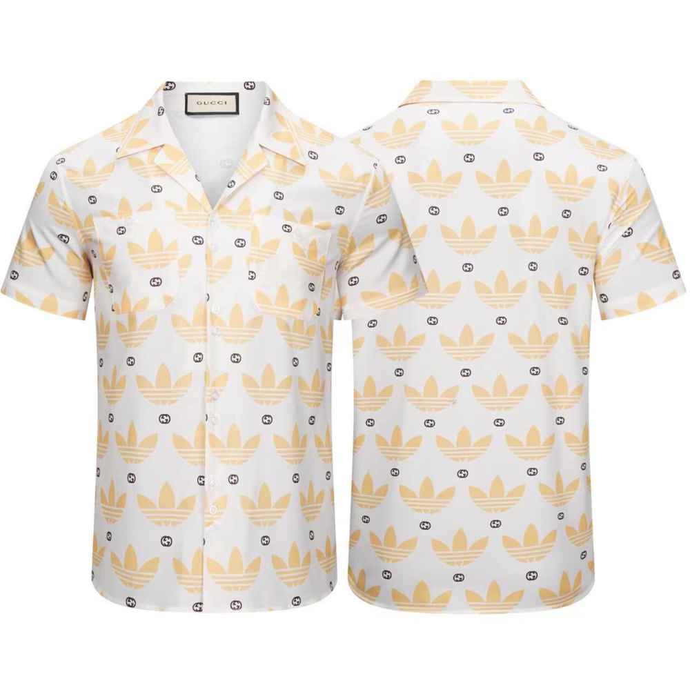 Gucci X Adidas White & Yellow Shirt-6