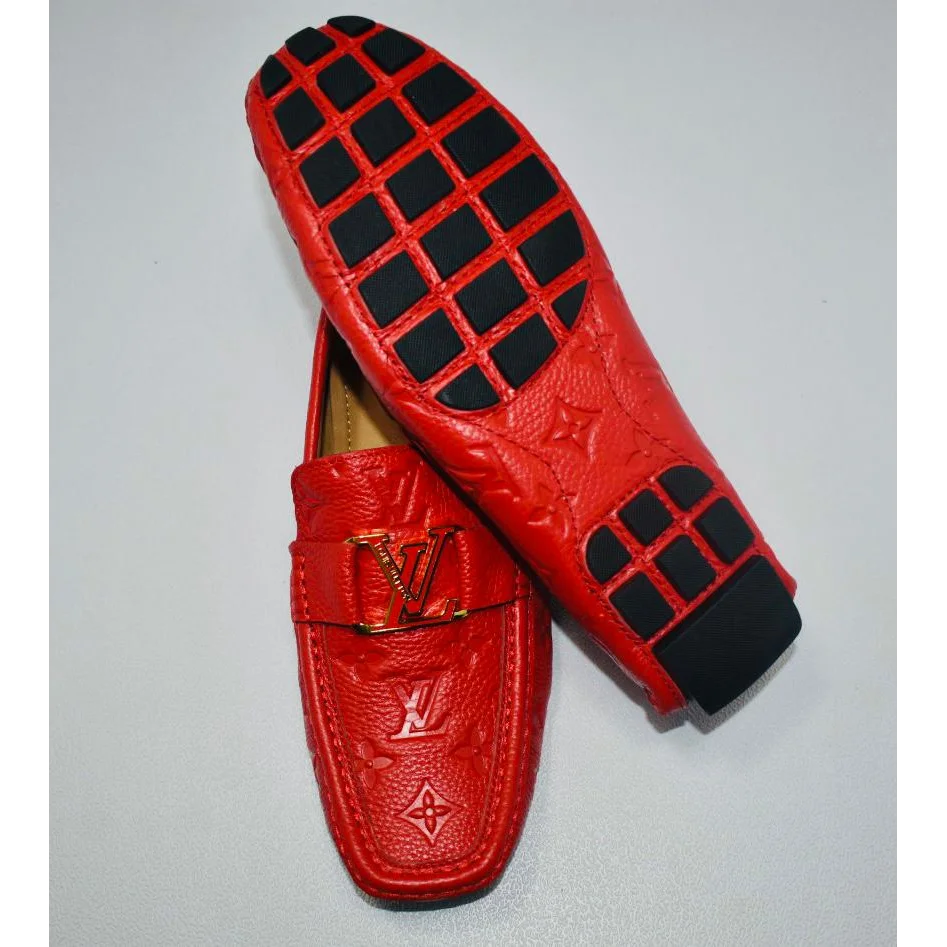 Louis Vuitton Red Premium Quality Loafer-2