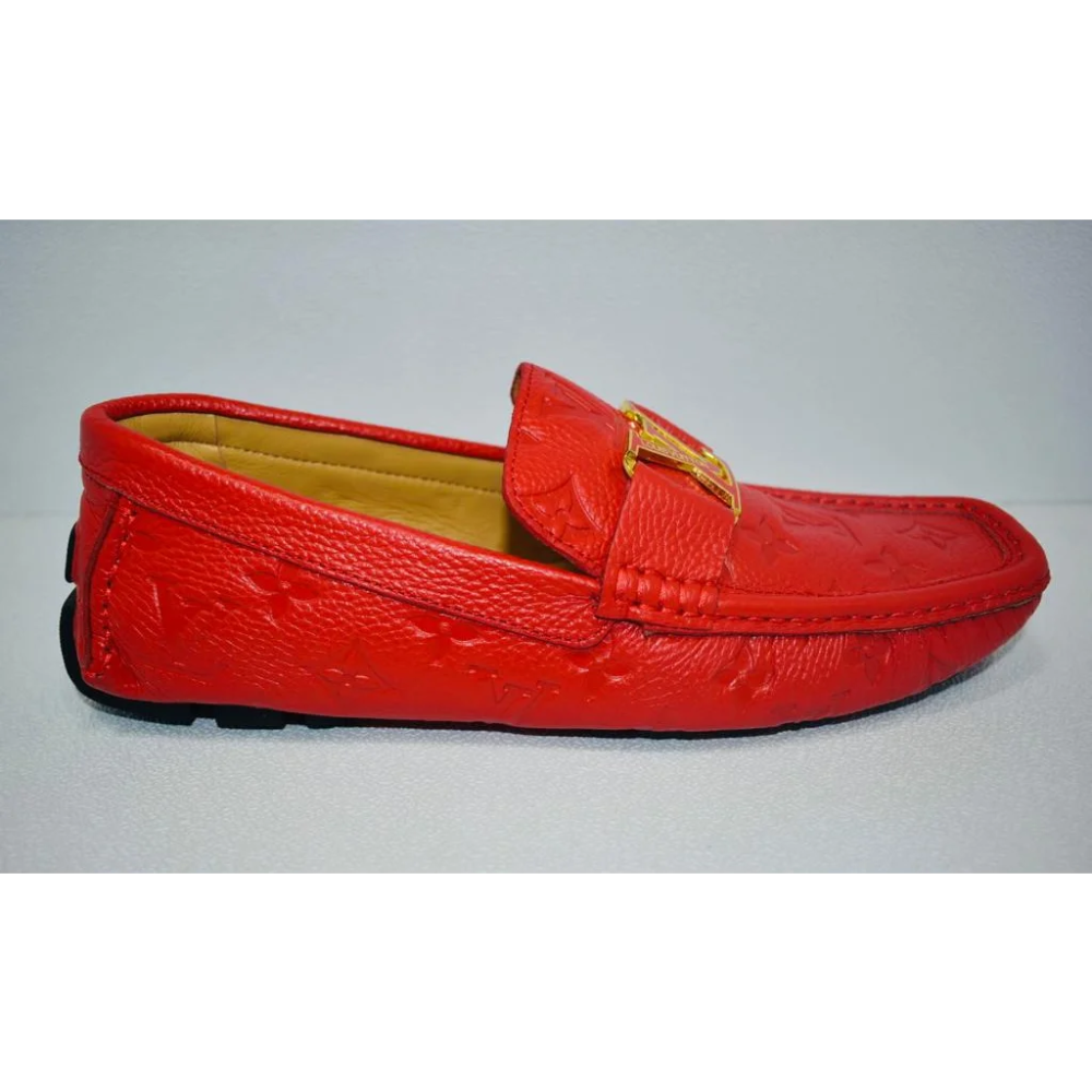 Louis Vuitton Red Premium Quality Loafer-1