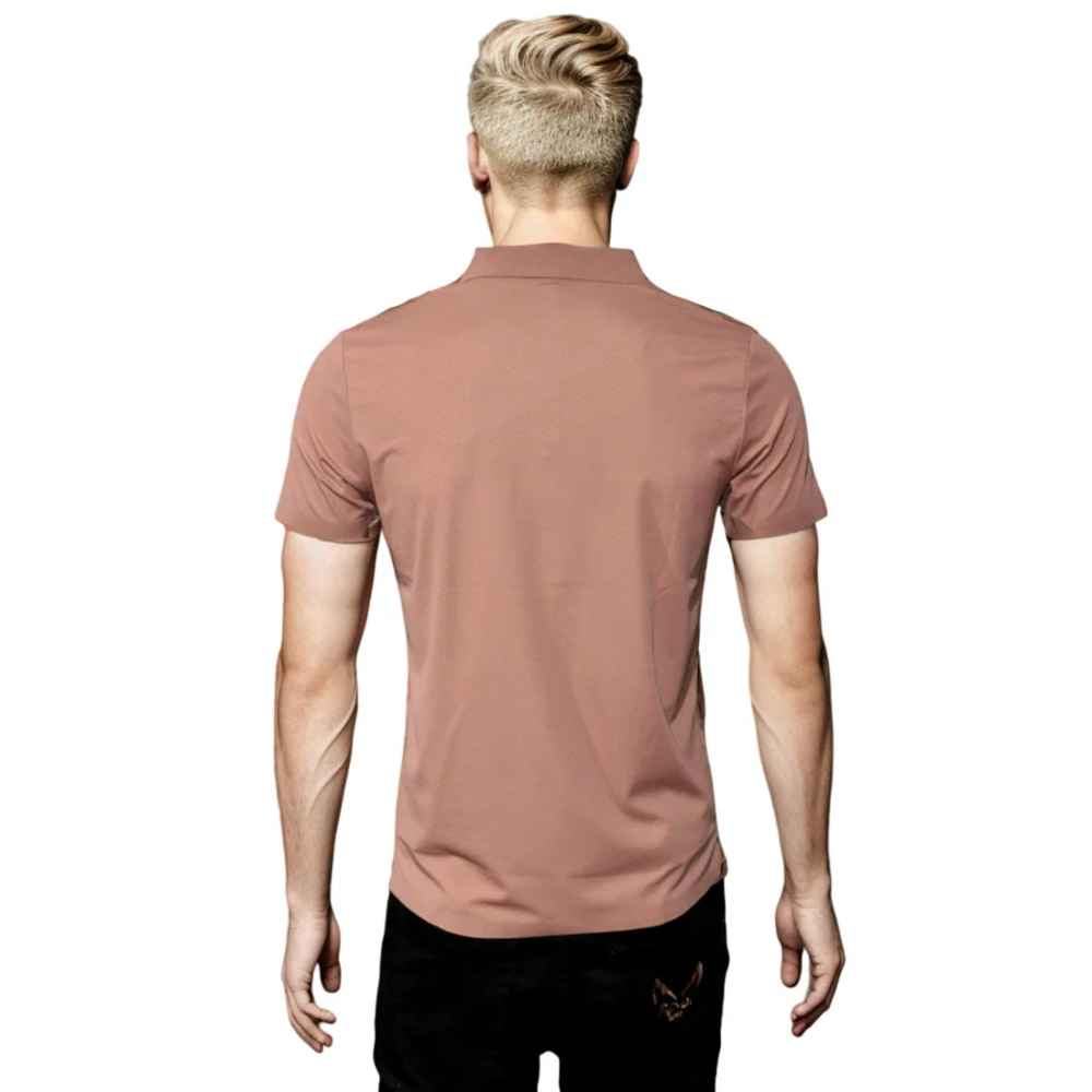 Prada Red Wood Premium Polo T-shirt-thumb-1