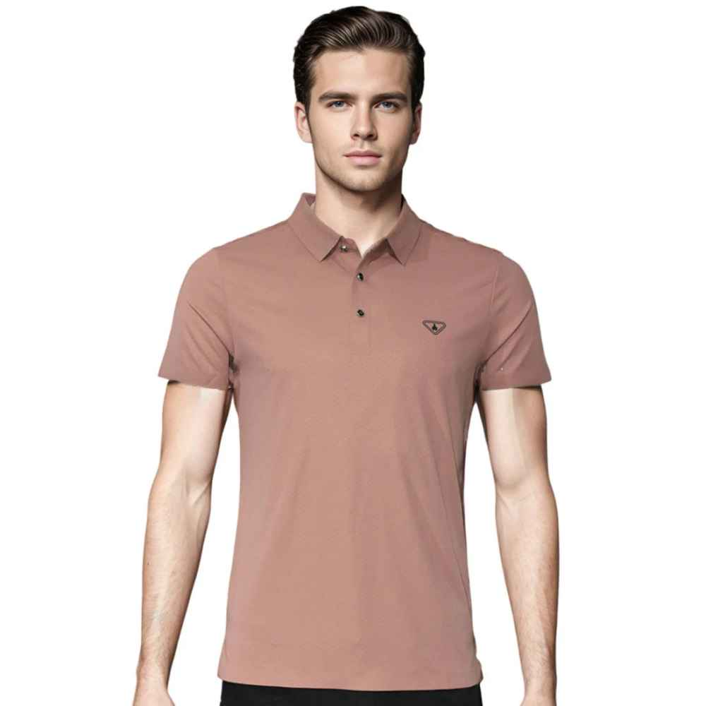 Prada Red Wood Premium Polo T-shirt-thumb-0