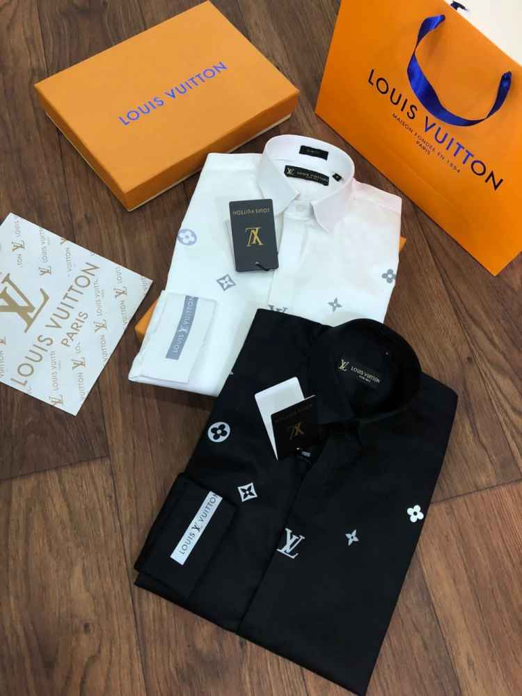 Louis Vuitton White Premium Quality Shirt-3