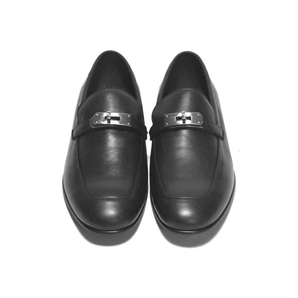 Hermes Black Premium Quality Loafers-3