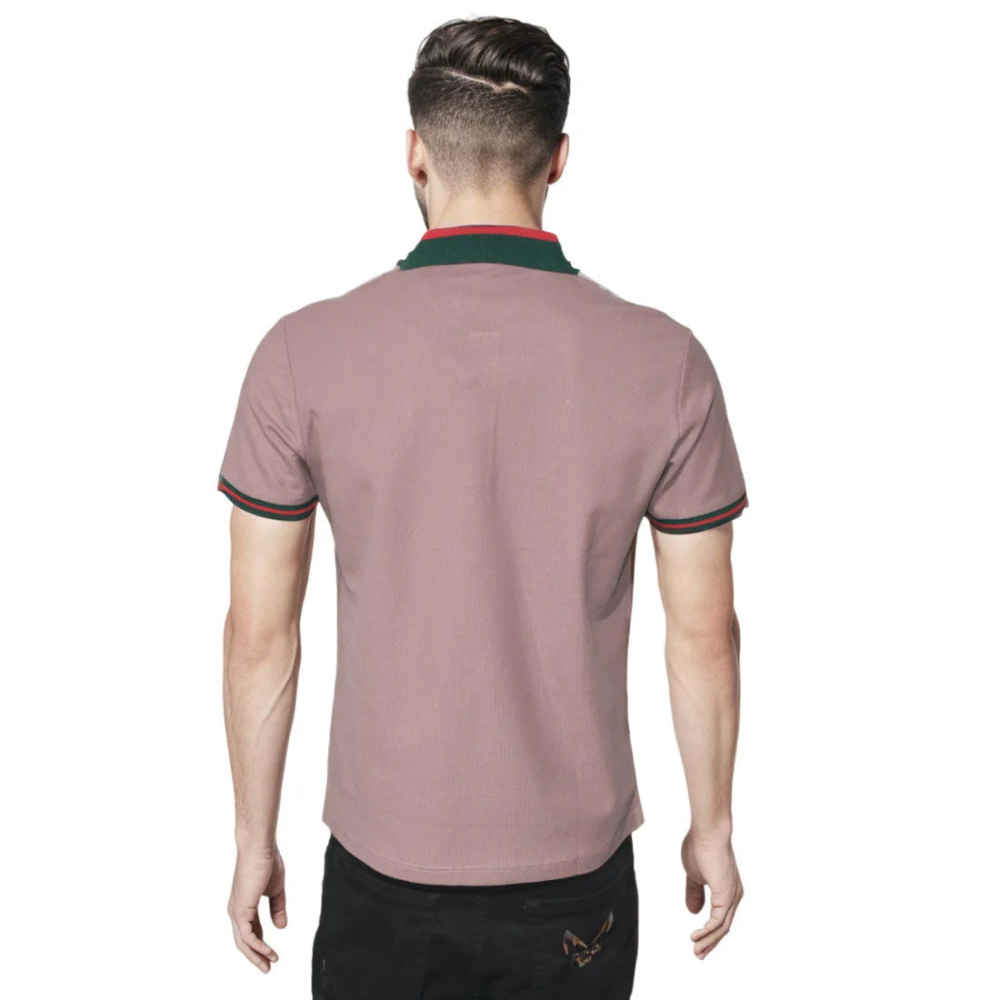 Gucci Embroidered logo Purple Premium T-shirt-1