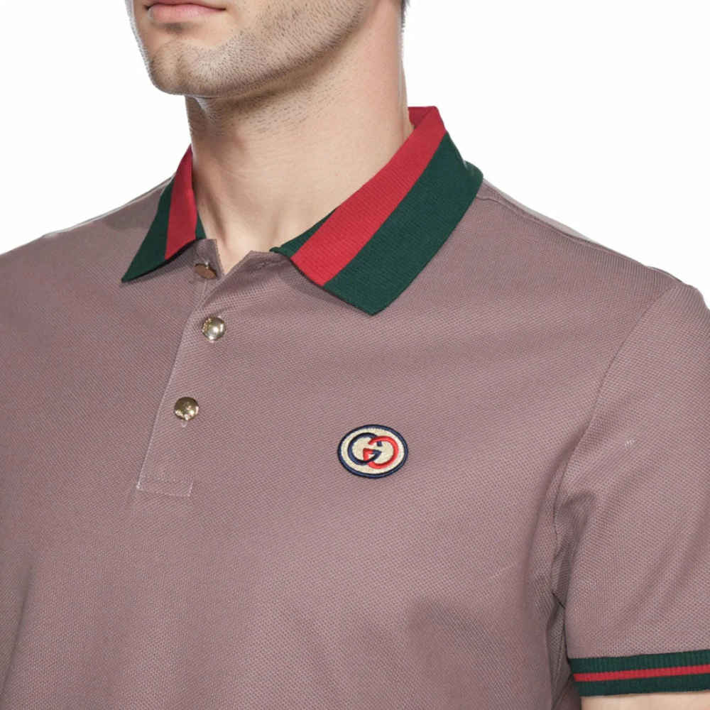 Gucci Embroidered logo Purple Premium T-shirt-2