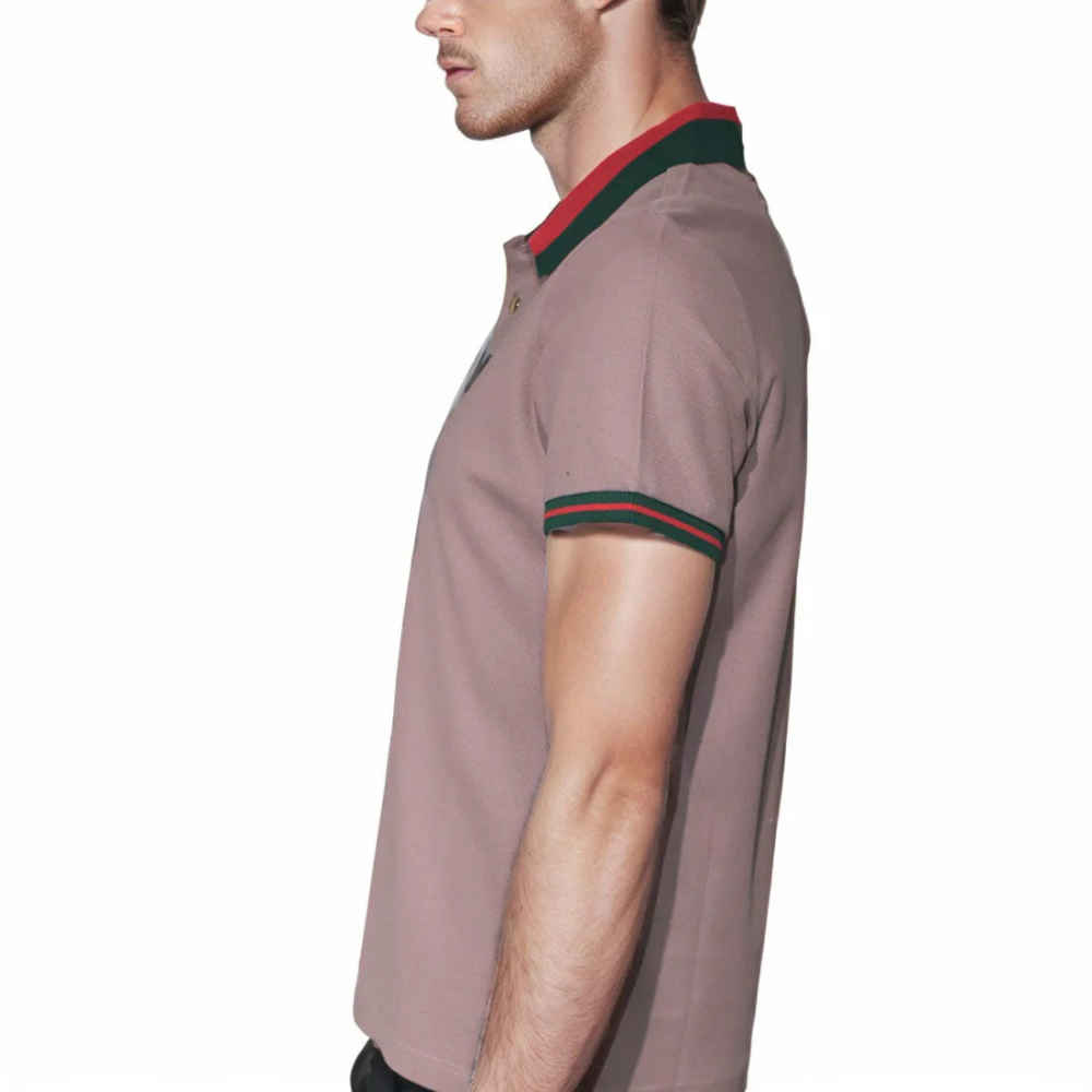 Gucci Embroidered logo Purple Premium T-shirt-3