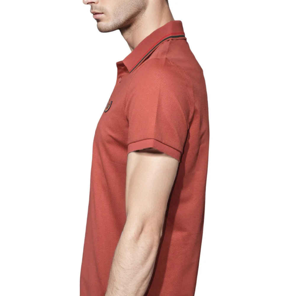 Gucci Red Premium logo Embroidered T-shirt-thumb-3