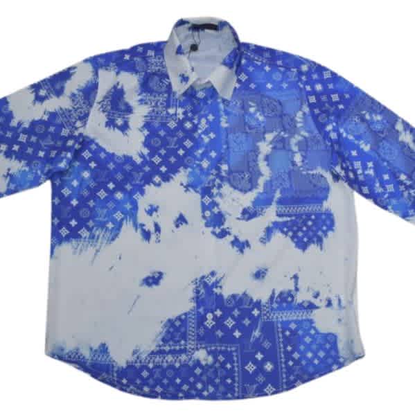 Louis Vuitton Sky Blue Premium Quality Shirt-thumb-2