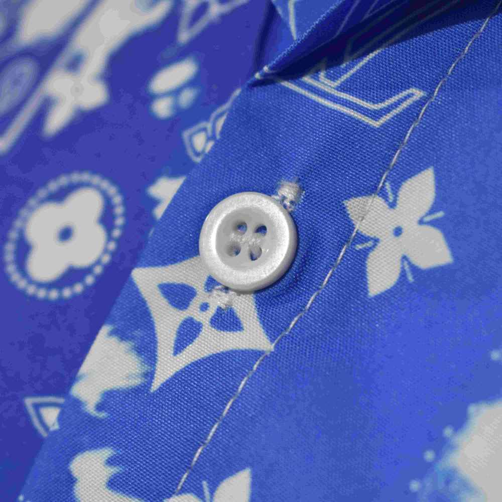 Louis Vuitton Sky Blue Premium Quality Shirt-thumb-4