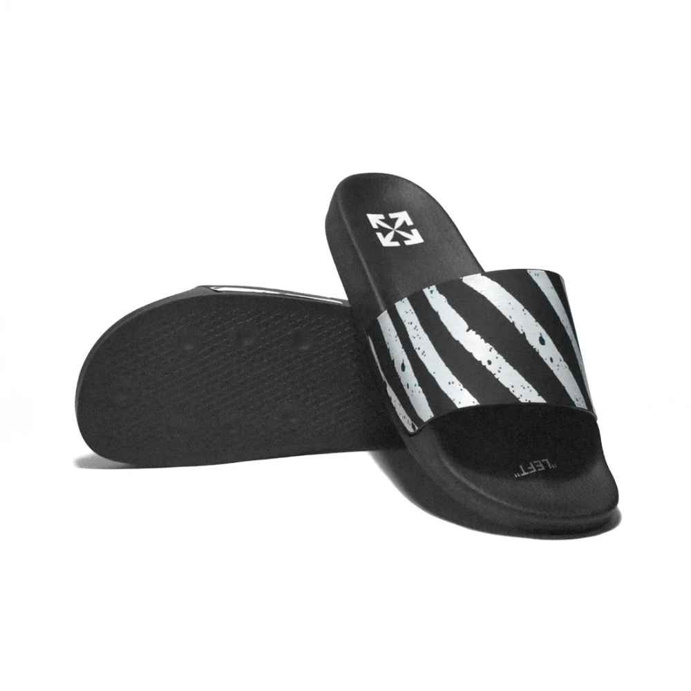 Off-White Black Premium Quality Men's Flip-Flops-thumb-6