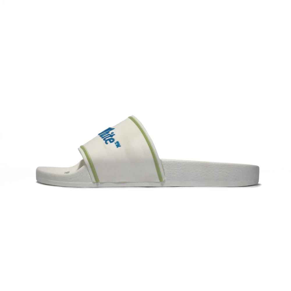 Off-White White Premium Quality Men's Flip-Flops-1