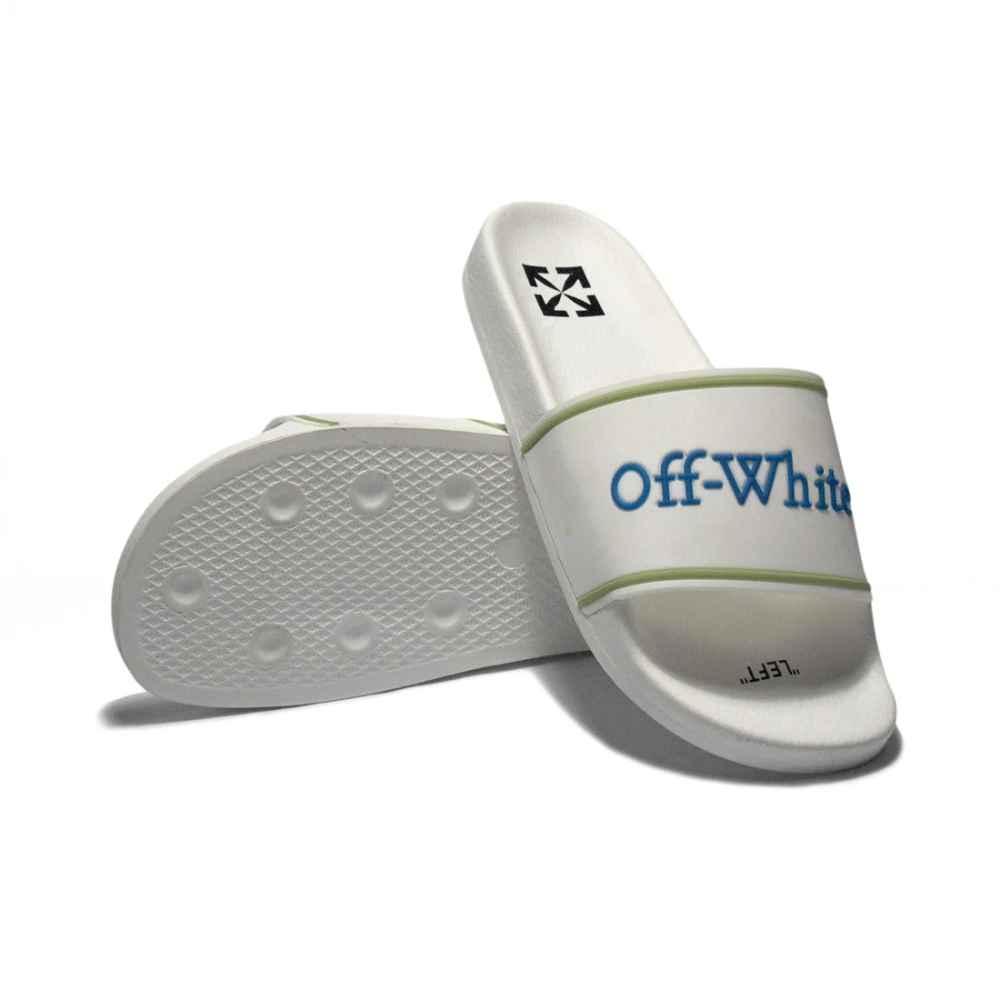 Off-White White Premium Quality Men's Flip-Flops-6