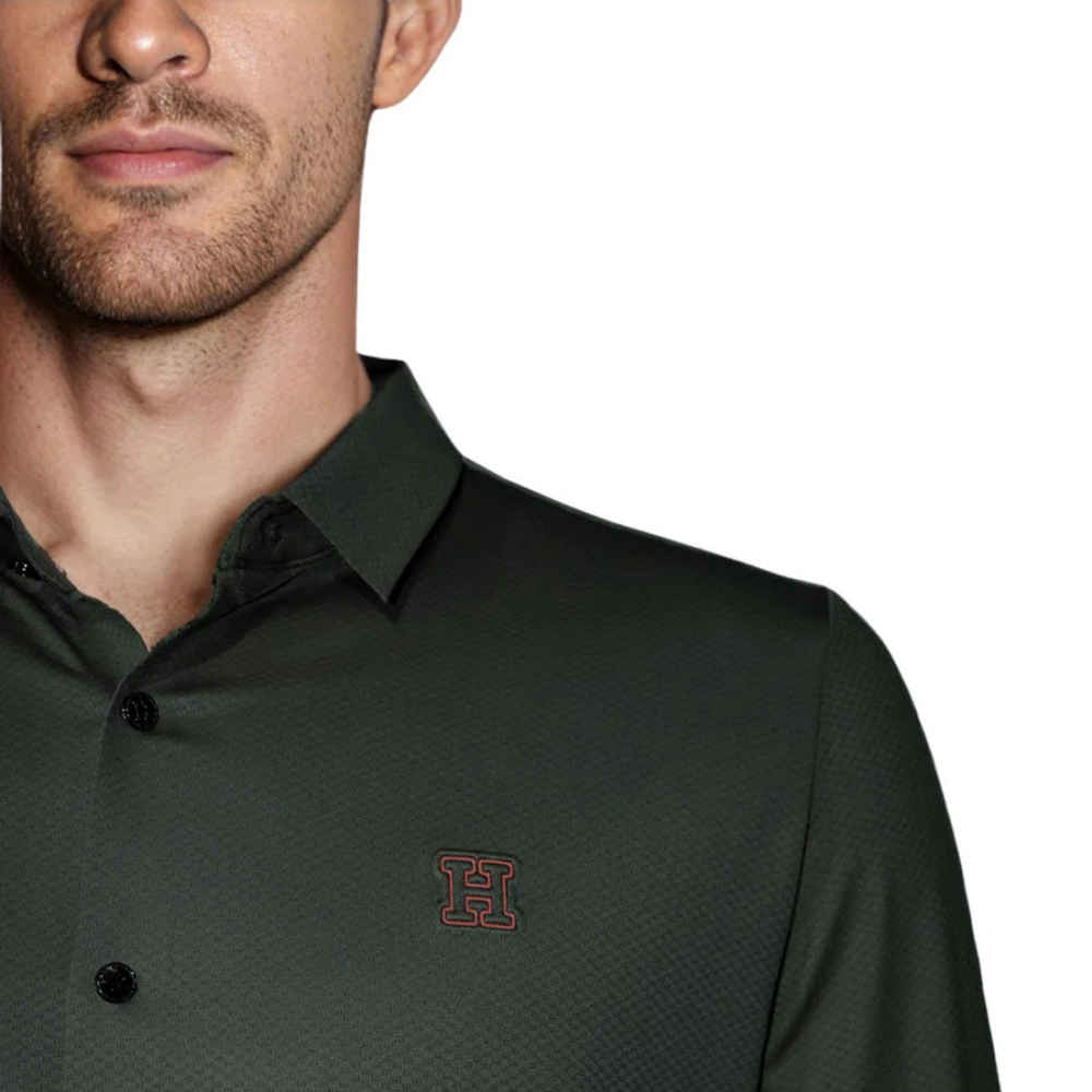 Hermes Dark Green Premium Quality Shirt-5