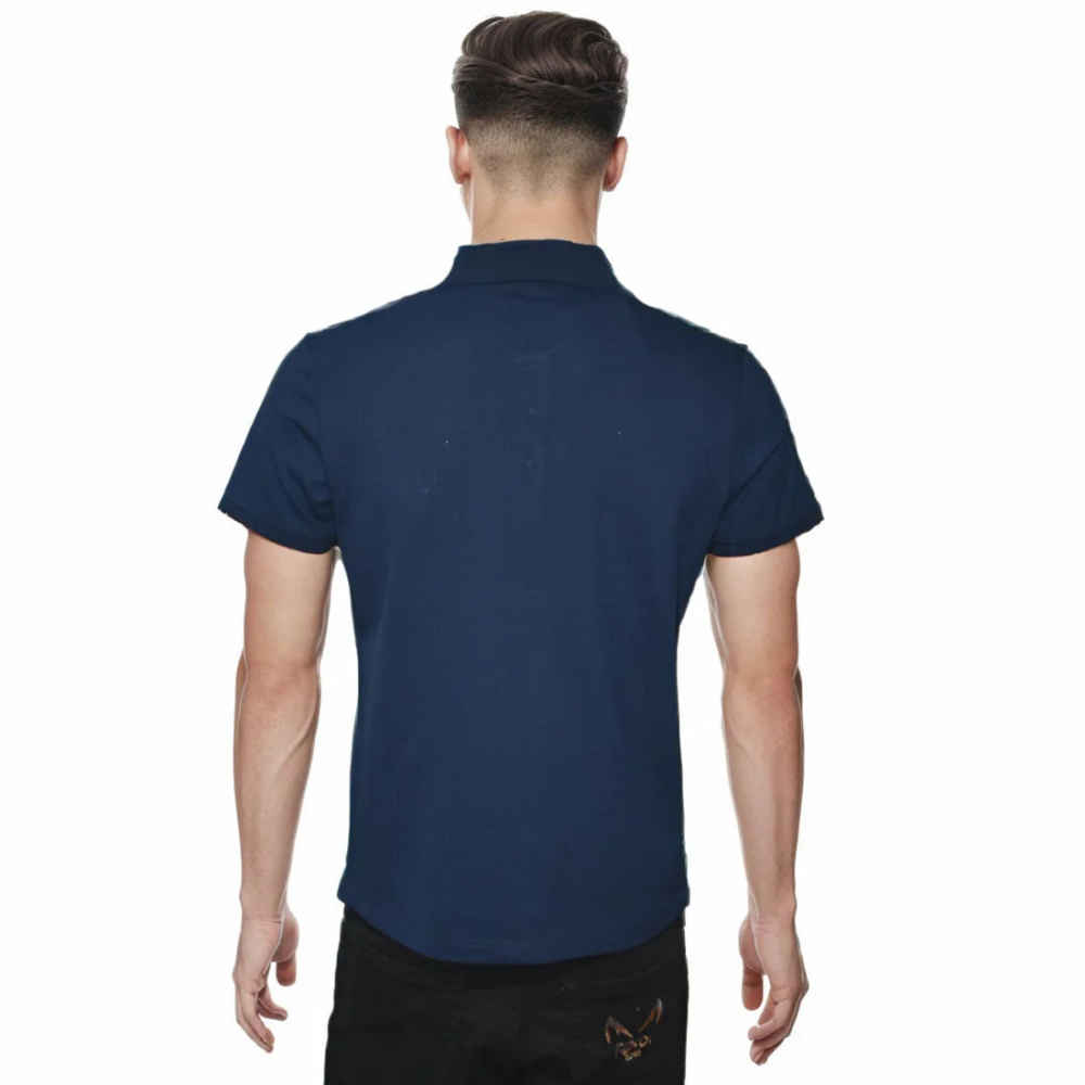 Hermes Dark Navy Blue Premium Quality T-shirt-1