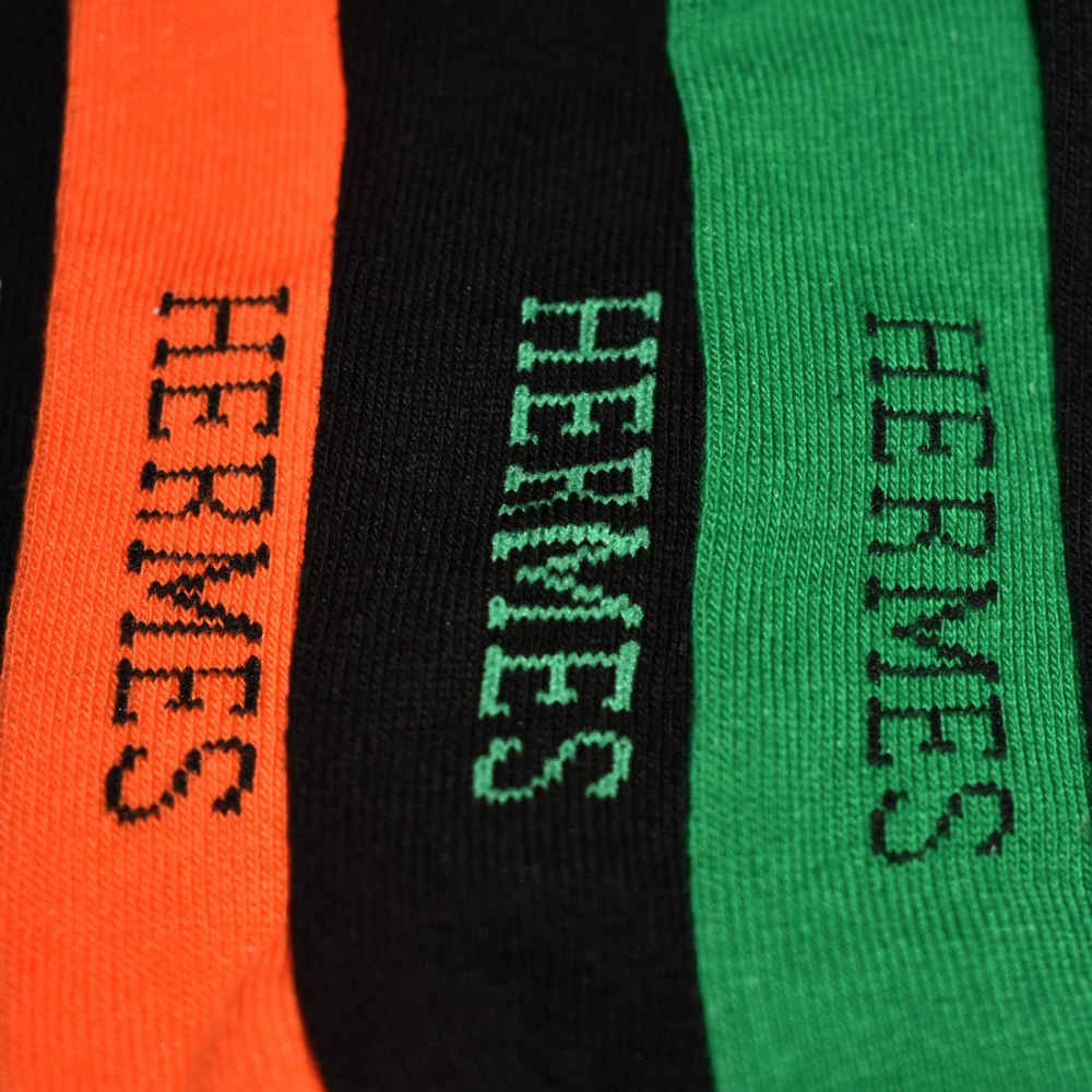 Hermes Embroidered logo Low Cut Premium Socks-2