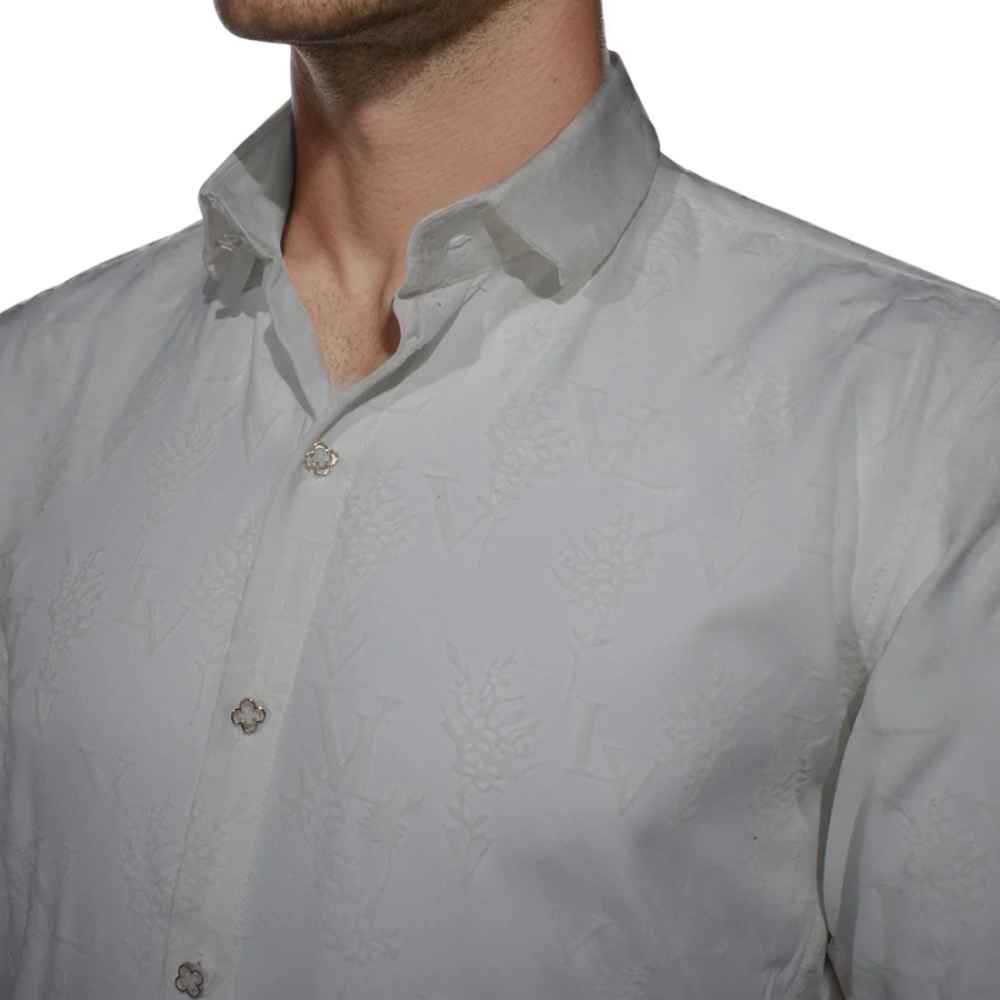 Louis Vuitton White Premium Quality Designer Shirt-2