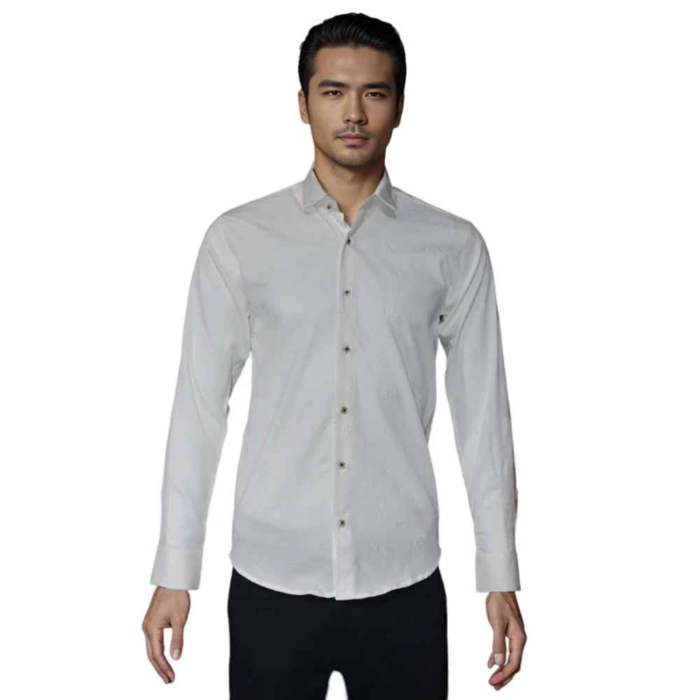 Louis Vuitton White Premium Quality Formal Shirt-5