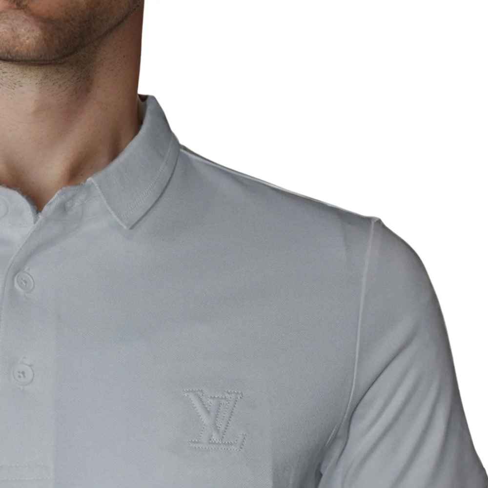 Louis Vuitton Embroidery Logo White Premium T-shirt-3