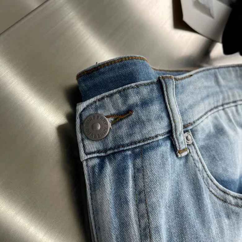 Burberry Light Blue Premium Denim Jeans-thumb-2